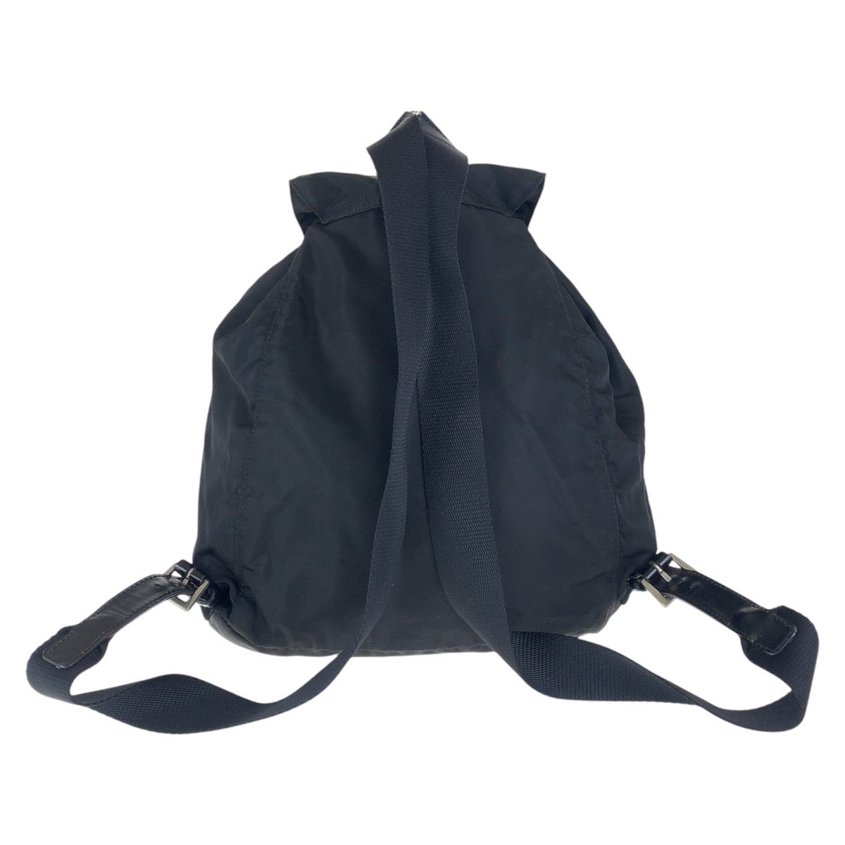 16850
PRADA プラダ テスート 三角ロゴプレート ブラック 黒 シルバー金具 ナイロン リュックサック バックパック  レディース ABP40