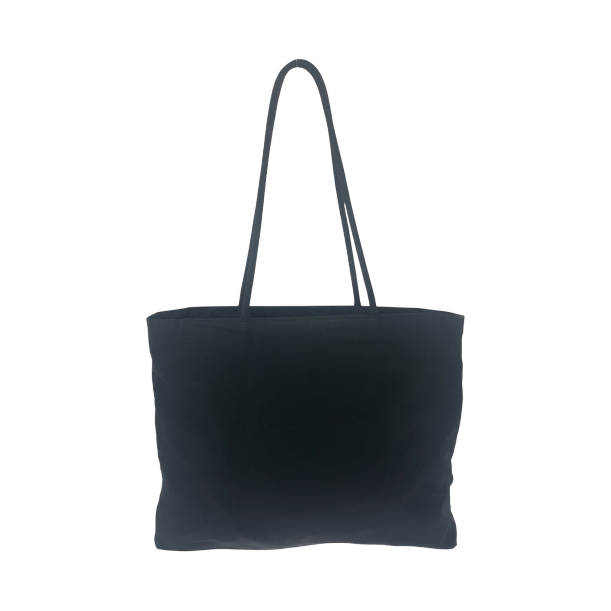 16851
PRADA プラダ ヴィンテージ テスート 三角ロゴプレート ブラック 黒 シルバー金具 ナイロン トートバッグ ショルダーバッグ  レディース AB32