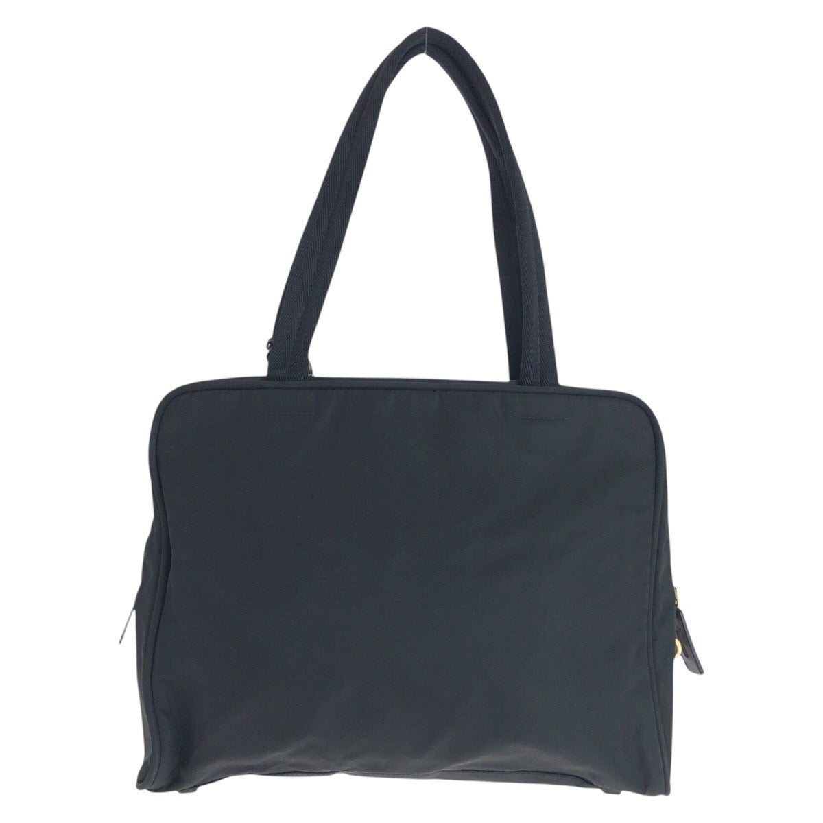 16855
PRADA プラダ テスート 三角ロゴプレート ブラック 黒 ゴールド金具 ナイロン トートバッグ ショルダーバッグ  レディース ABP41