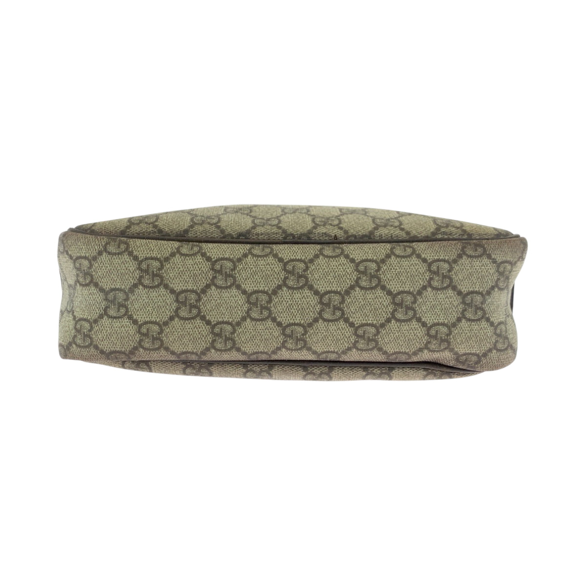 16859
GUCCI グッチ ベージュ ブラウン シルバー金具 GGスプリームキャンバス 114291 ショルダーバッグ ポシェット  レディース AB34