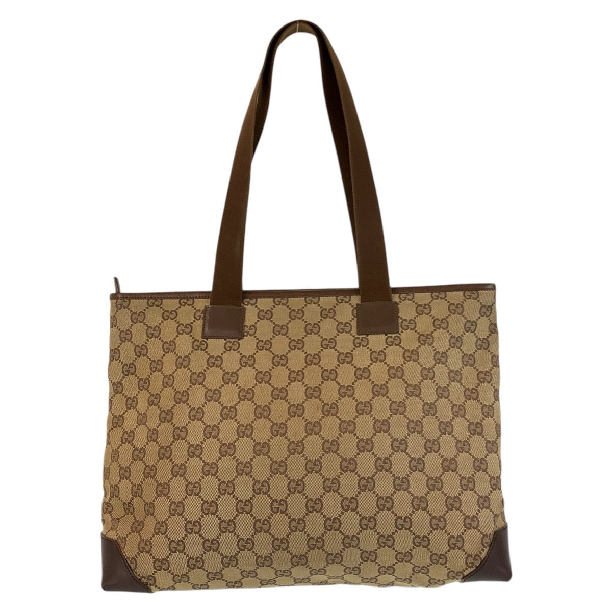 16862
GUCCI グッチ ブラウン ベージュ GGキャンバス / レザー 019 0426 トートバッグ ショルダーバッグ  レディース AB26