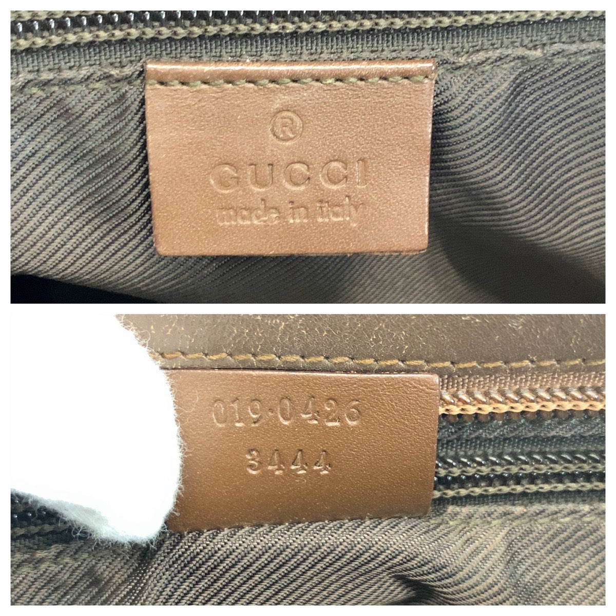 16862
GUCCI グッチ ブラウン ベージュ GGキャンバス / レザー 019 0426 トートバッグ ショルダーバッグ  レディース AB26