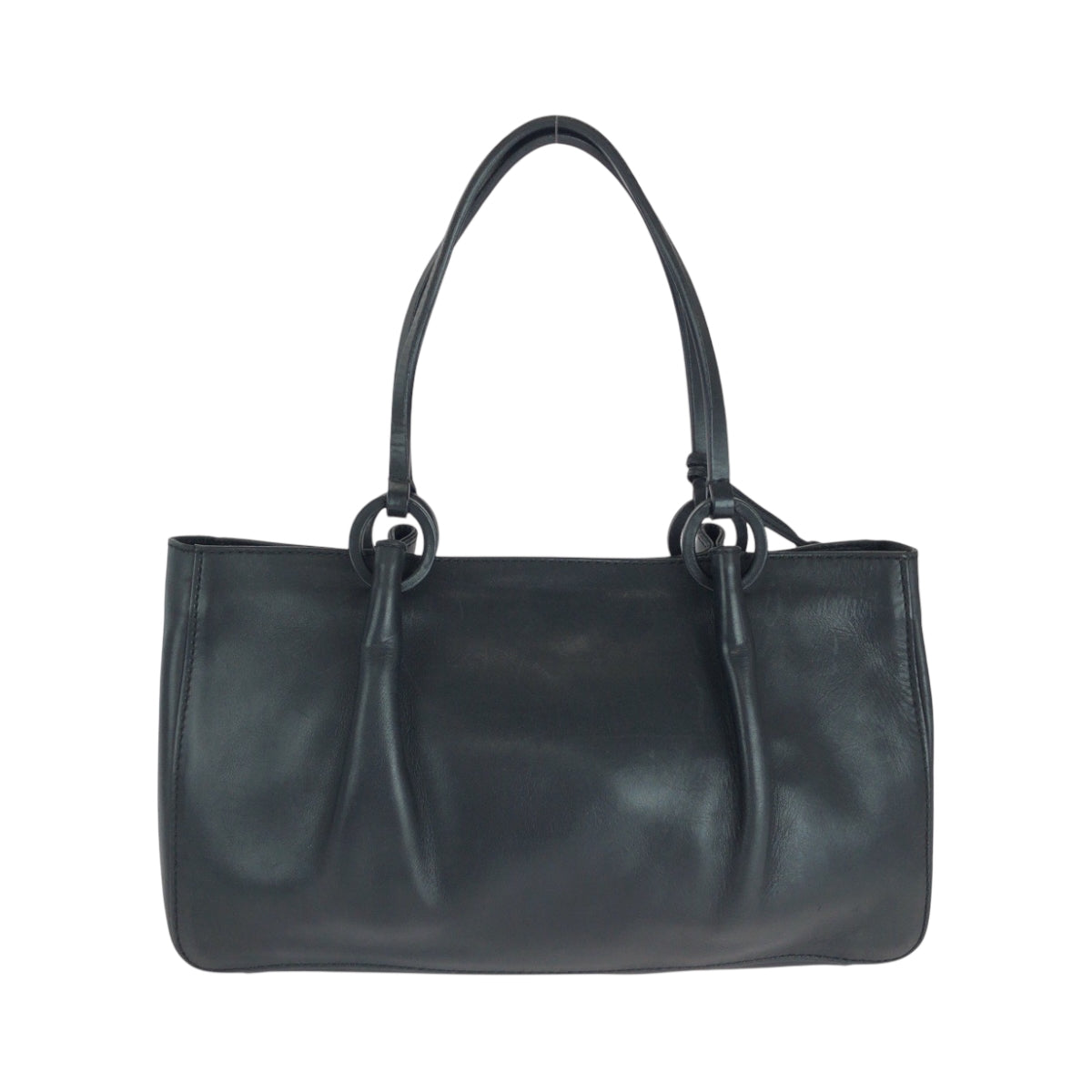 16871
GUCCI グッチ ブラック 黒 ゴールド金具 レザー 94898 トートバッグ ハンドバッグ  レディース AB21