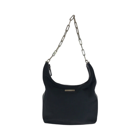 16872
GUCCI グッチ ブラック 黒 シルバー金具 ナイロン 001 3374 チェーンショルダーバッグ  レディース ABP29
