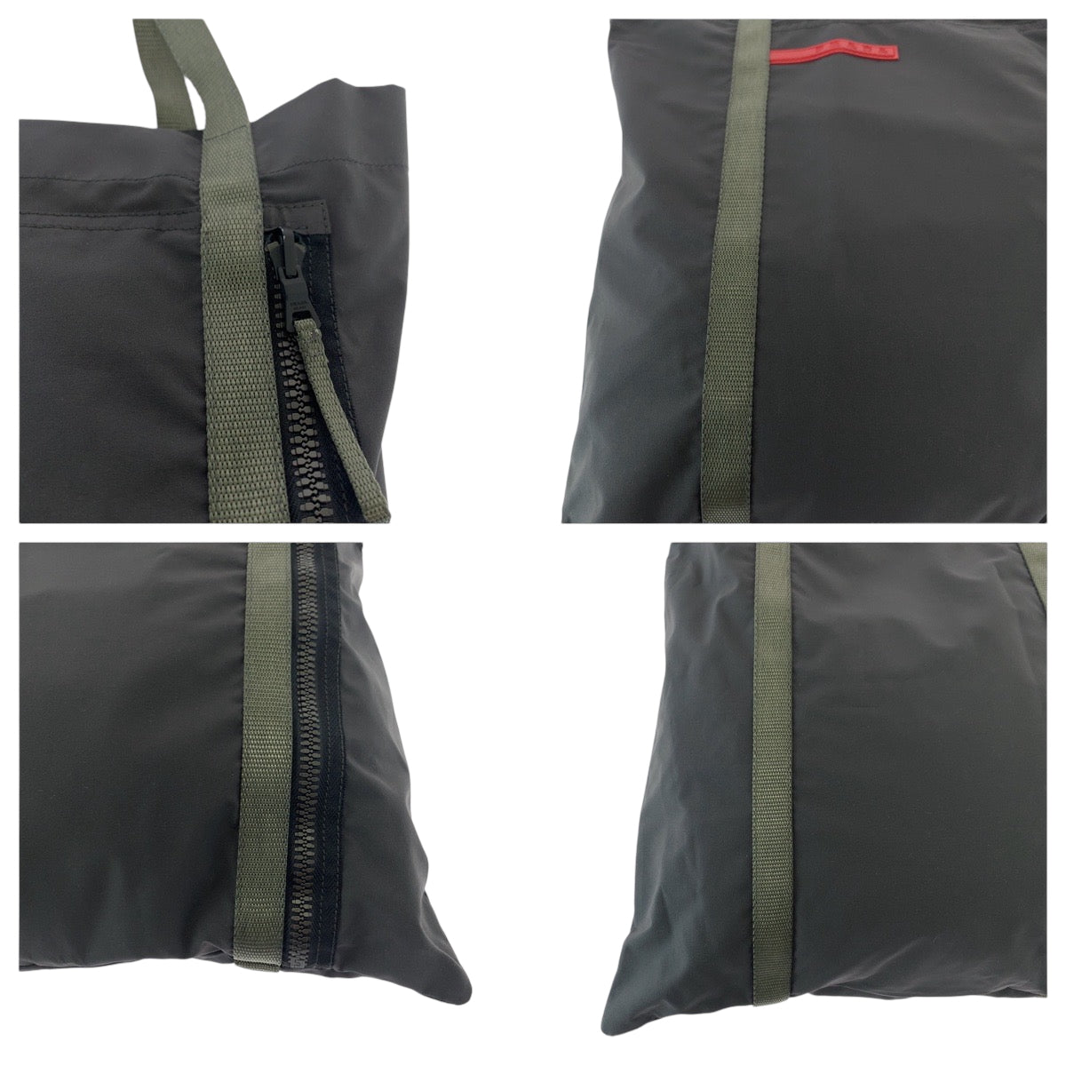 16876
PRADA プラダ プラダスポーツ グレー  ナイロン 4VA114 トートバッグ ショルダーバッグ  レディース