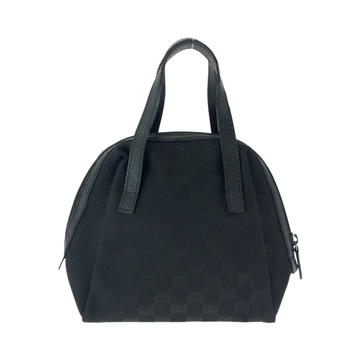 16882
GUCCI グッチ ブラック 黒 シルバー金具 GGキャンバス 124542 ハンドバッグ  レディース ABP38