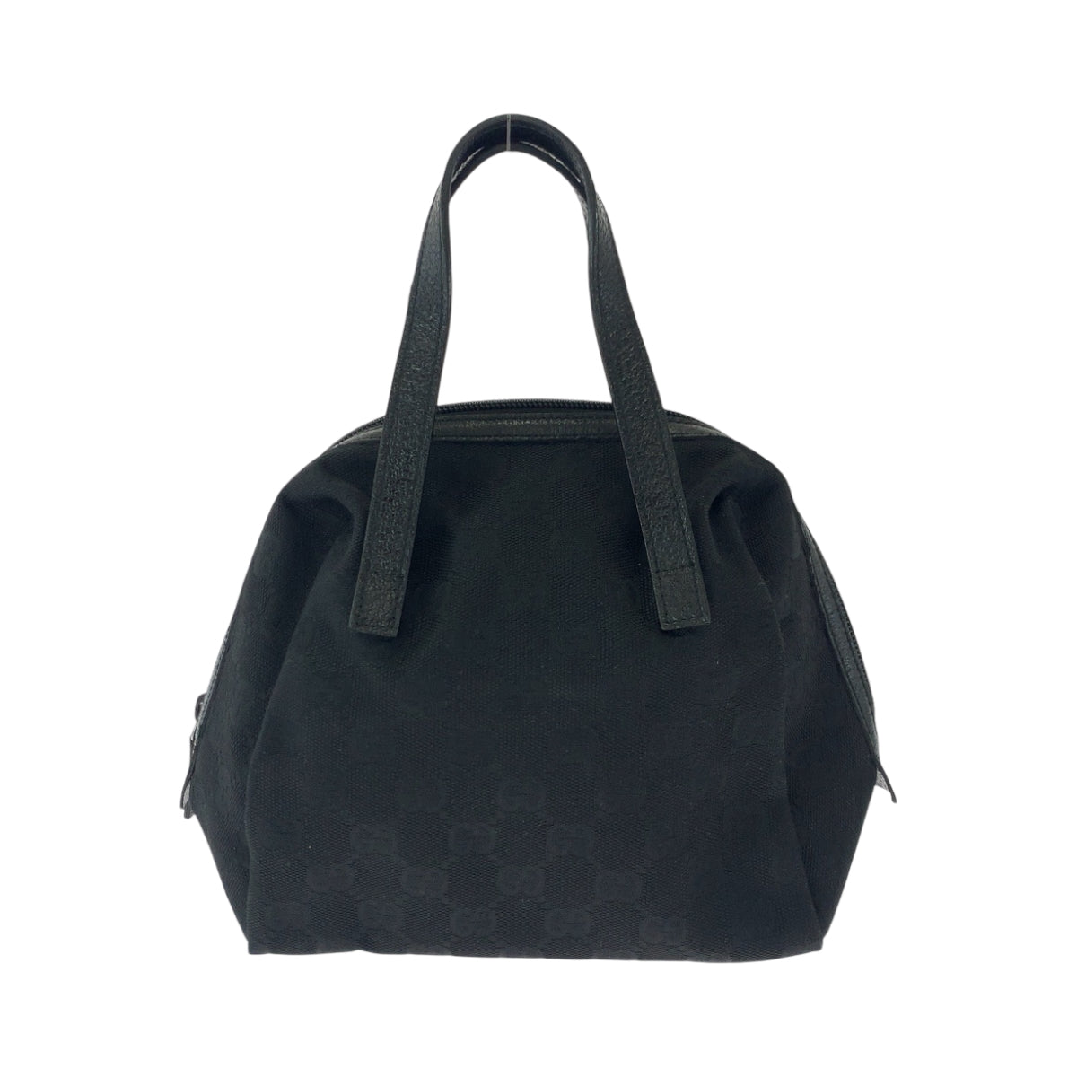 16882
GUCCI グッチ ブラック 黒 シルバー金具 GGキャンバス 124542 ハンドバッグ  レディース ABP38