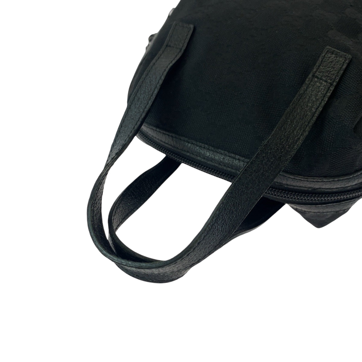 16882
GUCCI グッチ ブラック 黒 シルバー金具 GGキャンバス 124542 ハンドバッグ  レディース ABP38