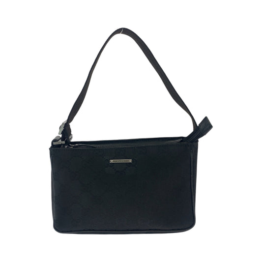 16885
GUCCI グッチ ブラック 黒 シルバー金具 GGキャンバス 106644 ハンドバッグ アクセサリーポーチ レディース ABP39