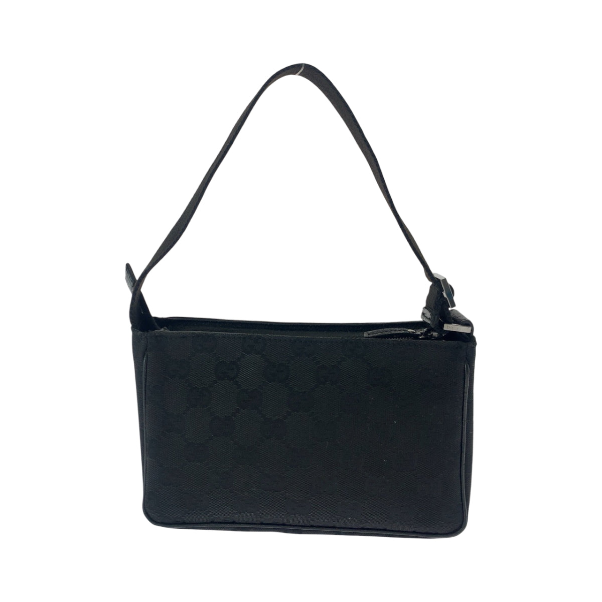 16885
GUCCI グッチ ブラック 黒 シルバー金具 GGキャンバス 106644 ハンドバッグ アクセサリーポーチ レディース ABP39