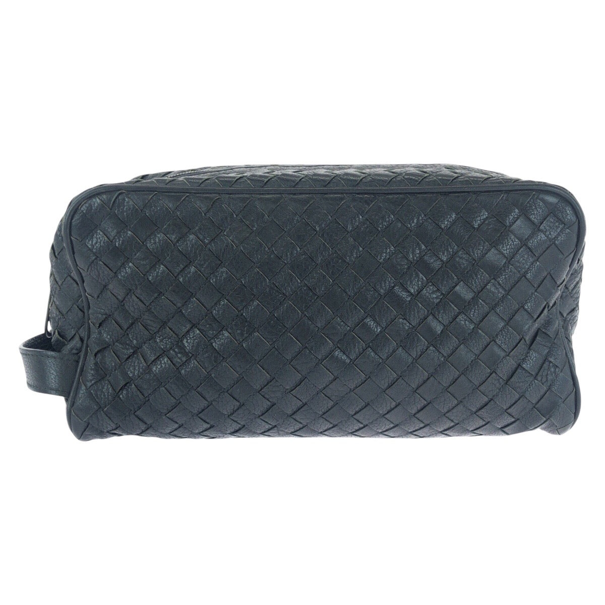 16886
BOTTEGAVENETA ボッテガヴェネタ イントレチャート ブラック 黒 ガンメタ金具 レザー 144361 V6143 1000 セカンドバッグ クラッチバッグ  メンズ AB44