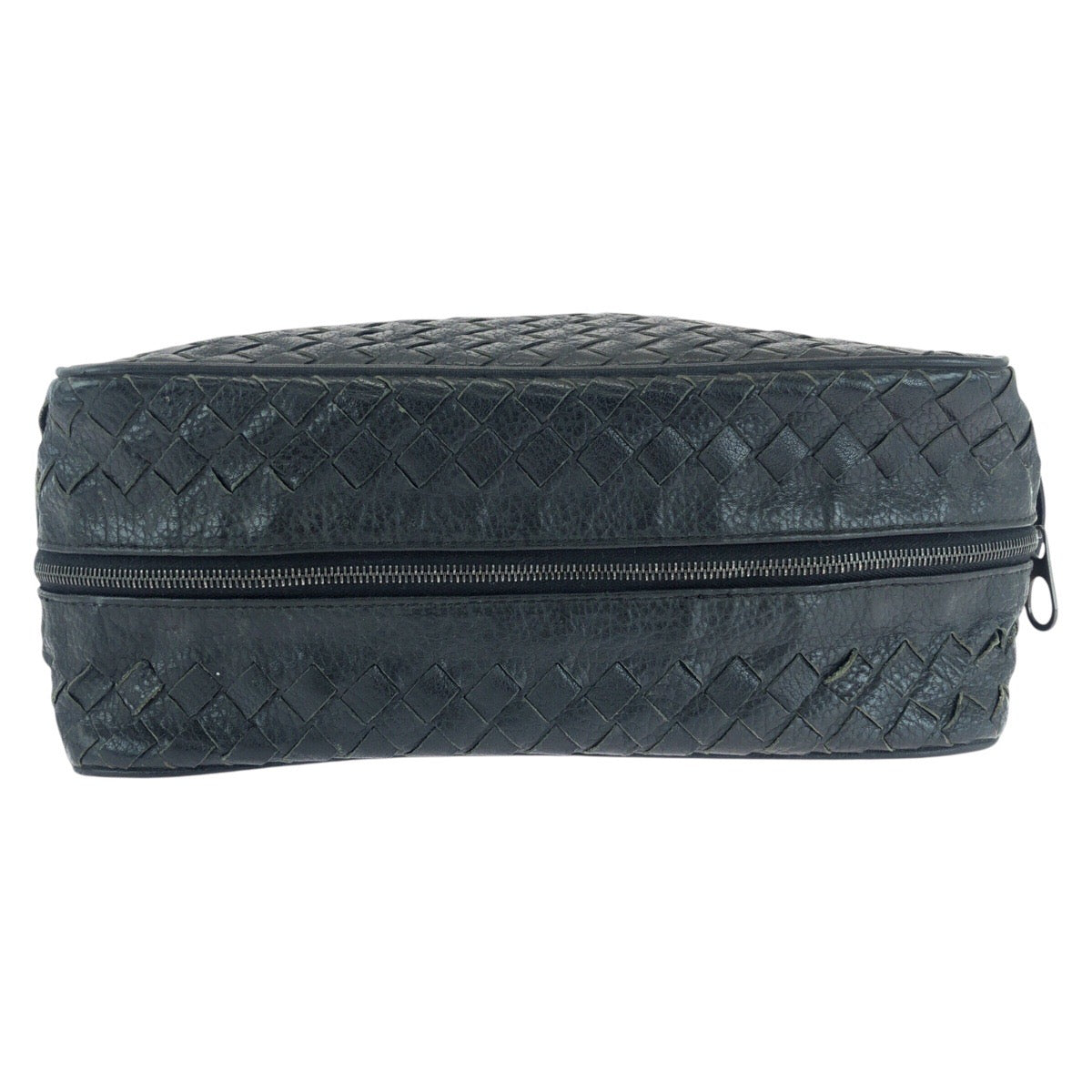 16886
BOTTEGAVENETA ボッテガヴェネタ イントレチャート ブラック 黒 ガンメタ金具 レザー 144361 V6143 1000 セカンドバッグ クラッチバッグ  メンズ AB44