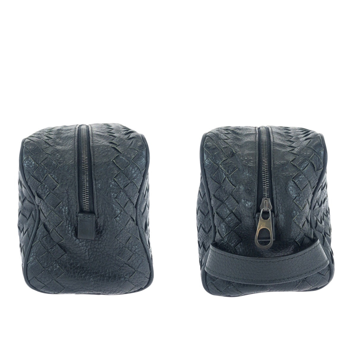 16886
BOTTEGAVENETA ボッテガヴェネタ イントレチャート ブラック 黒 ガンメタ金具 レザー 144361 V6143 1000 セカンドバッグ クラッチバッグ  メンズ AB44
