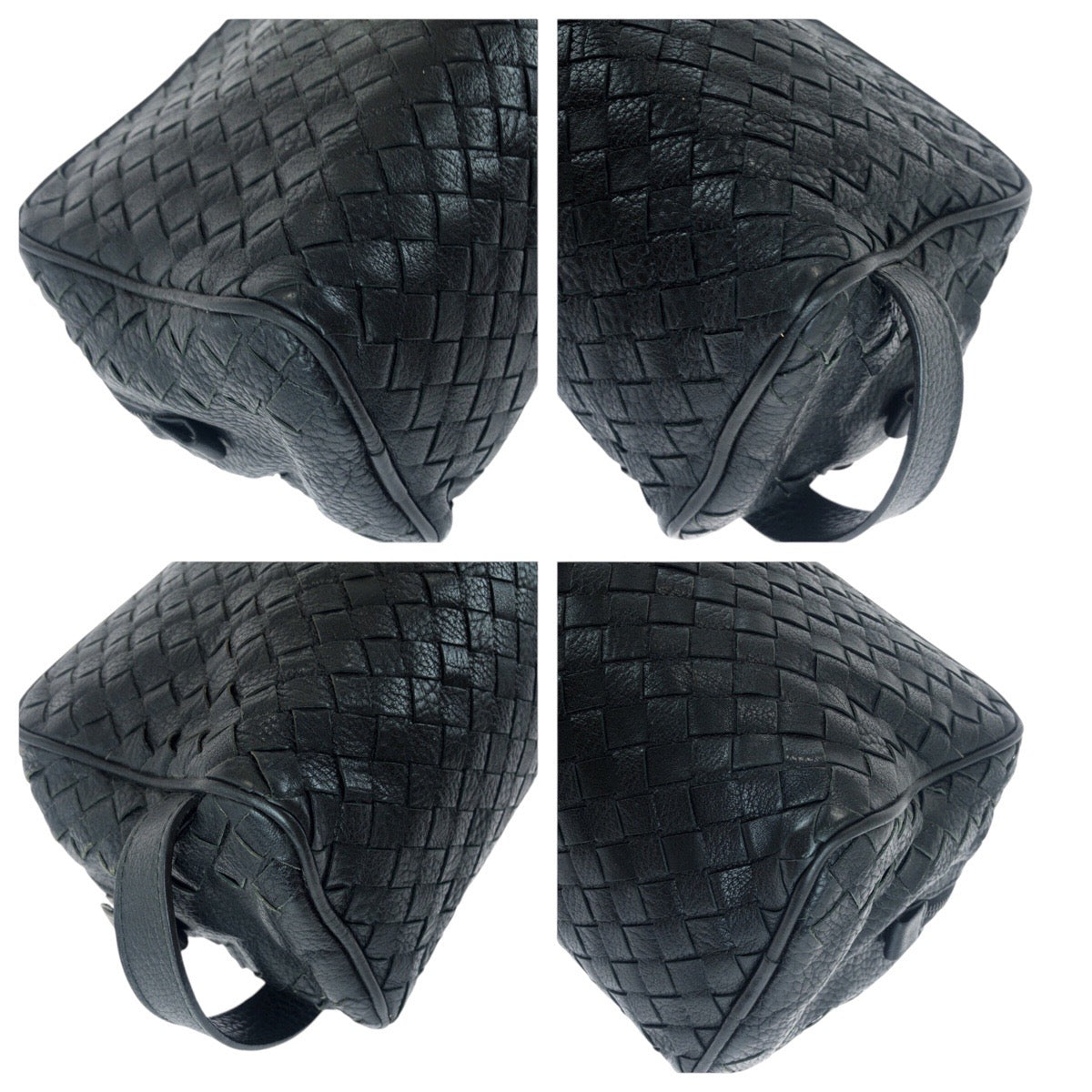 16886
BOTTEGAVENETA ボッテガヴェネタ イントレチャート ブラック 黒 ガンメタ金具 レザー 144361 V6143 1000 セカンドバッグ クラッチバッグ  メンズ AB44