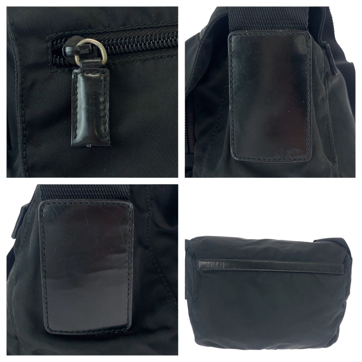 16890
PRADA プラダ テスート 三角ロゴプレート ブラック 黒 シルバー金具 ナイロン 1BD671 ショルダーバッグ メッセンジャーバッグ  メンズ ABP41