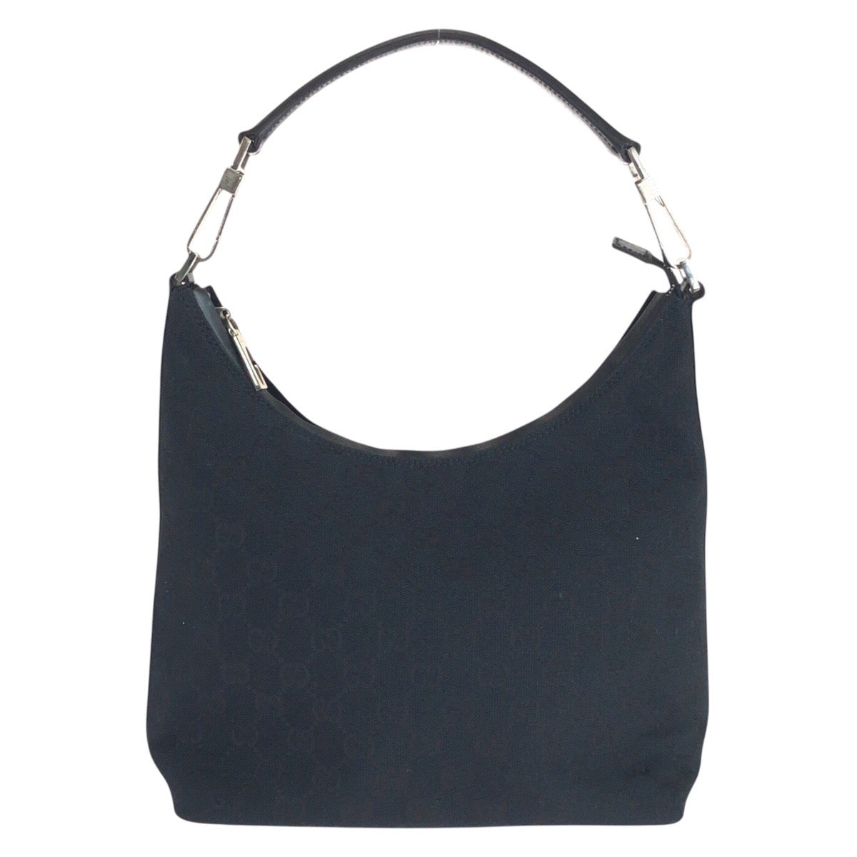 16896
GUCCI グッチ ブラック 黒 GGキャンバス / レザー 000 0602 ホーボー ショルダーバッグ レディース ABP40