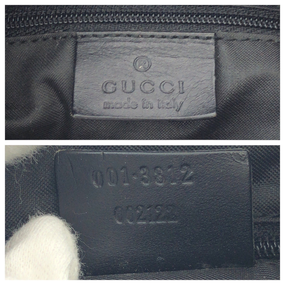 16899
GUCCI グッチ ジャンボGG ブラック 黒 シルバー金具 キャンバス / レザー 001 3821 ショルダーバッグ ホーボー  レディース AB36