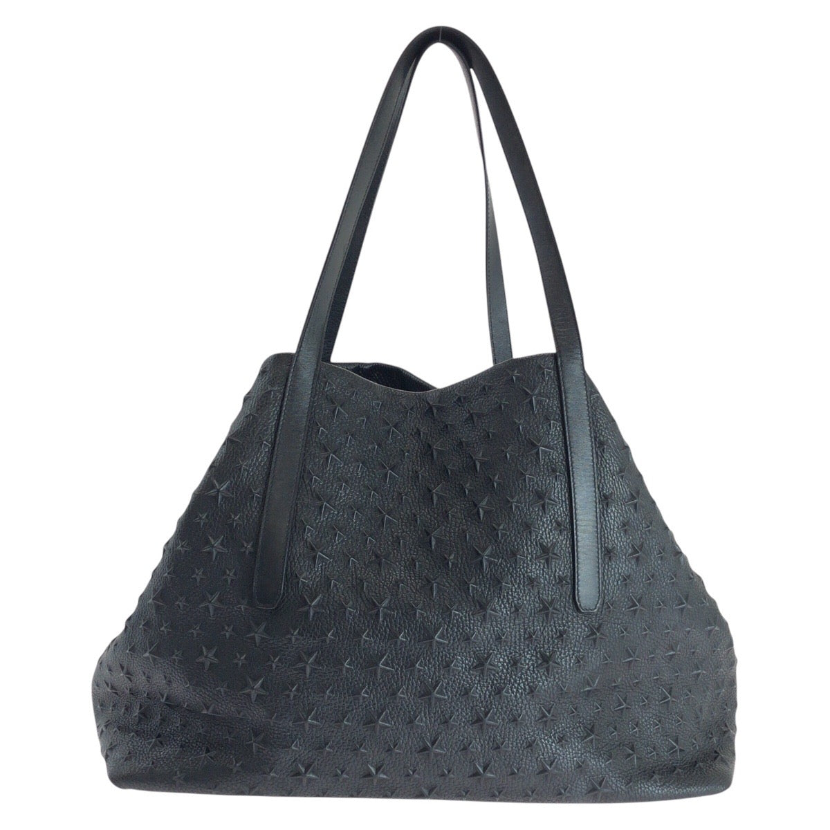 16901
JIMMY CHOO ジミーチュウ スターエンボス ソフィア ブラック 黒 シルバー金具 レザー トートバッグ ショルダーバッグ  メンズ