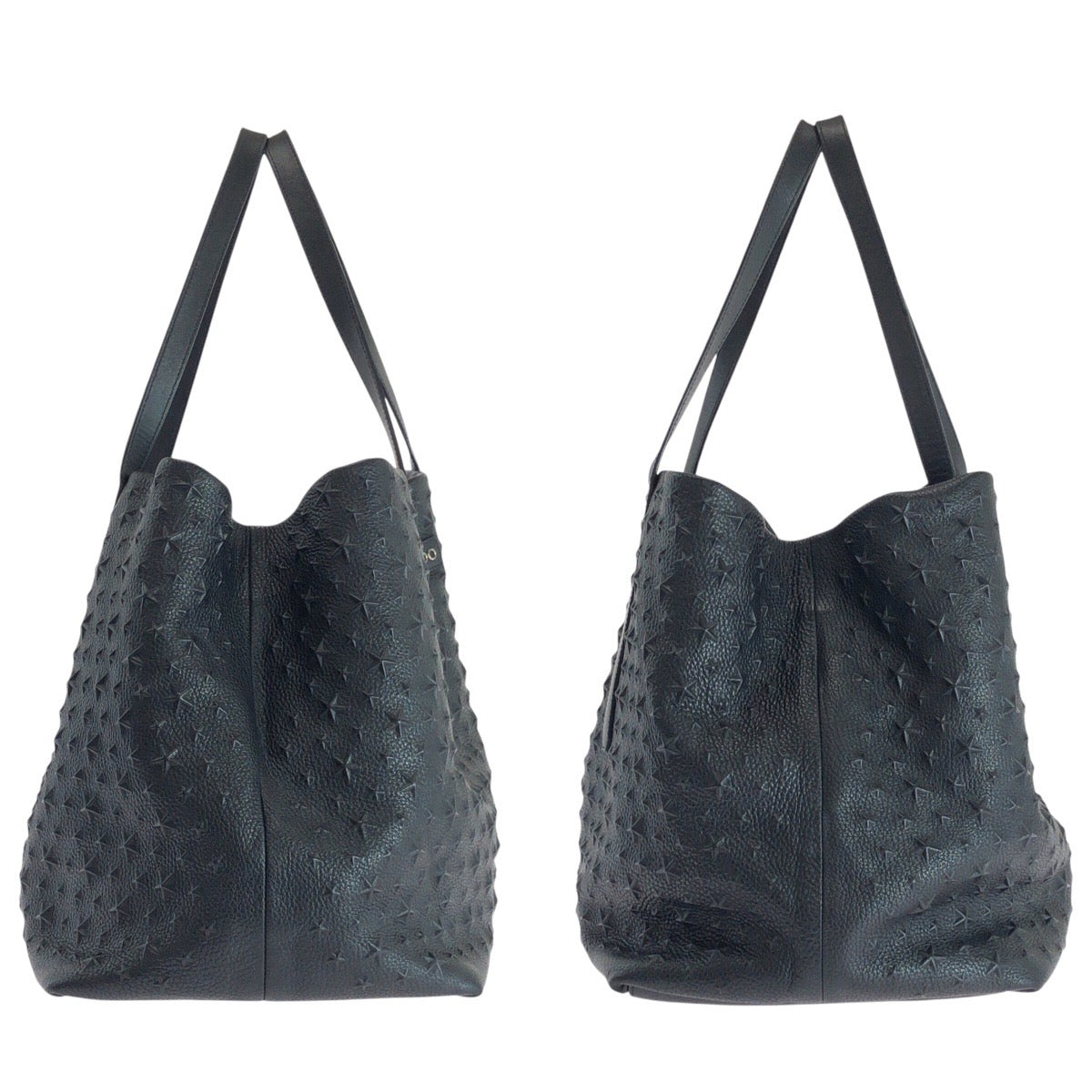 16901
JIMMY CHOO ジミーチュウ スターエンボス ソフィア ブラック 黒 シルバー金具 レザー トートバッグ ショルダーバッグ  メンズ