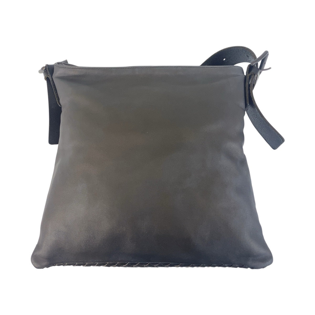 16904
BOTTEGAVENETA ボッテガヴェネタ イントレチャート グレー ブラック 黒 レザー 7692 ショルダーバッグ メッセンジャーバッグ  メンズ ABP56