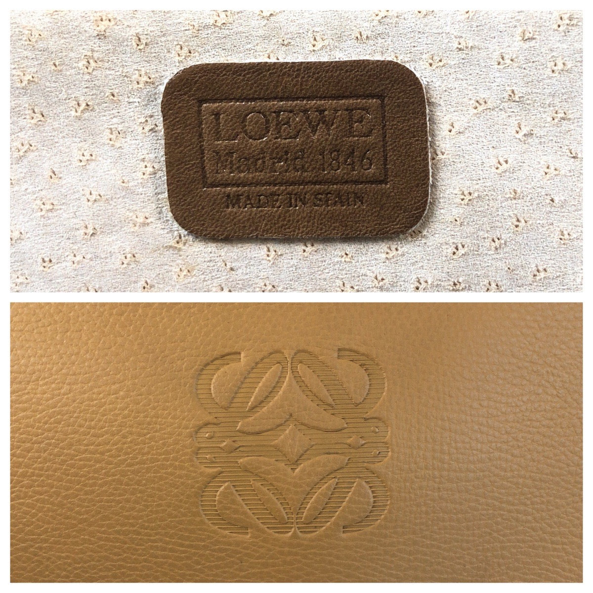 16909
LOEWE ロエベ ヴィンテージ アナグラム キャメル ブラウン ゴールド金具 レザー ビジネスバッグ ブリーフケース  メンズ ABP48