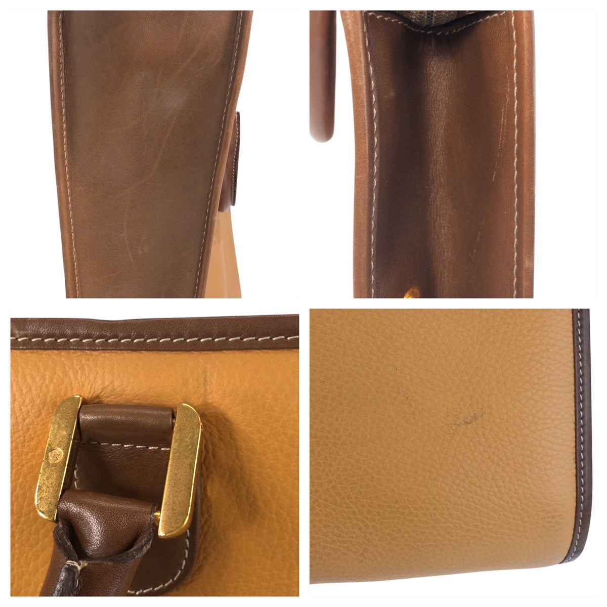 16909
LOEWE ロエベ ヴィンテージ アナグラム キャメル ブラウン ゴールド金具 レザー ビジネスバッグ ブリーフケース  メンズ ABP48