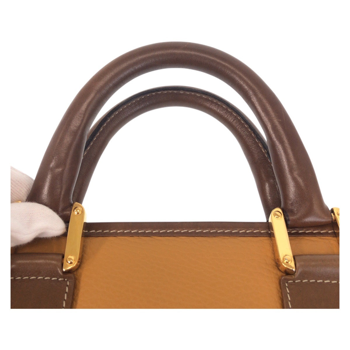 16909
LOEWE ロエベ ヴィンテージ アナグラム キャメル ブラウン ゴールド金具 レザー ビジネスバッグ ブリーフケース  メンズ ABP48