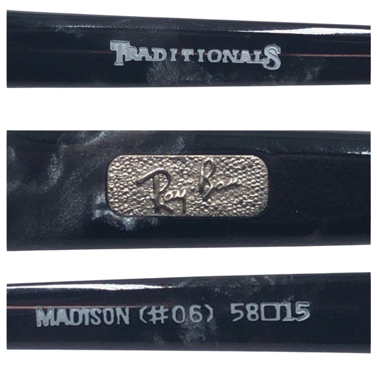 16915
Ray-Ban レイバン ヴィンテージ B&L RAY-BAN U.S.A MADISON ブラック 黒 プラスチック 5815 #06 サングラス 男女兼用 ウェリントン  メンズ ABP28