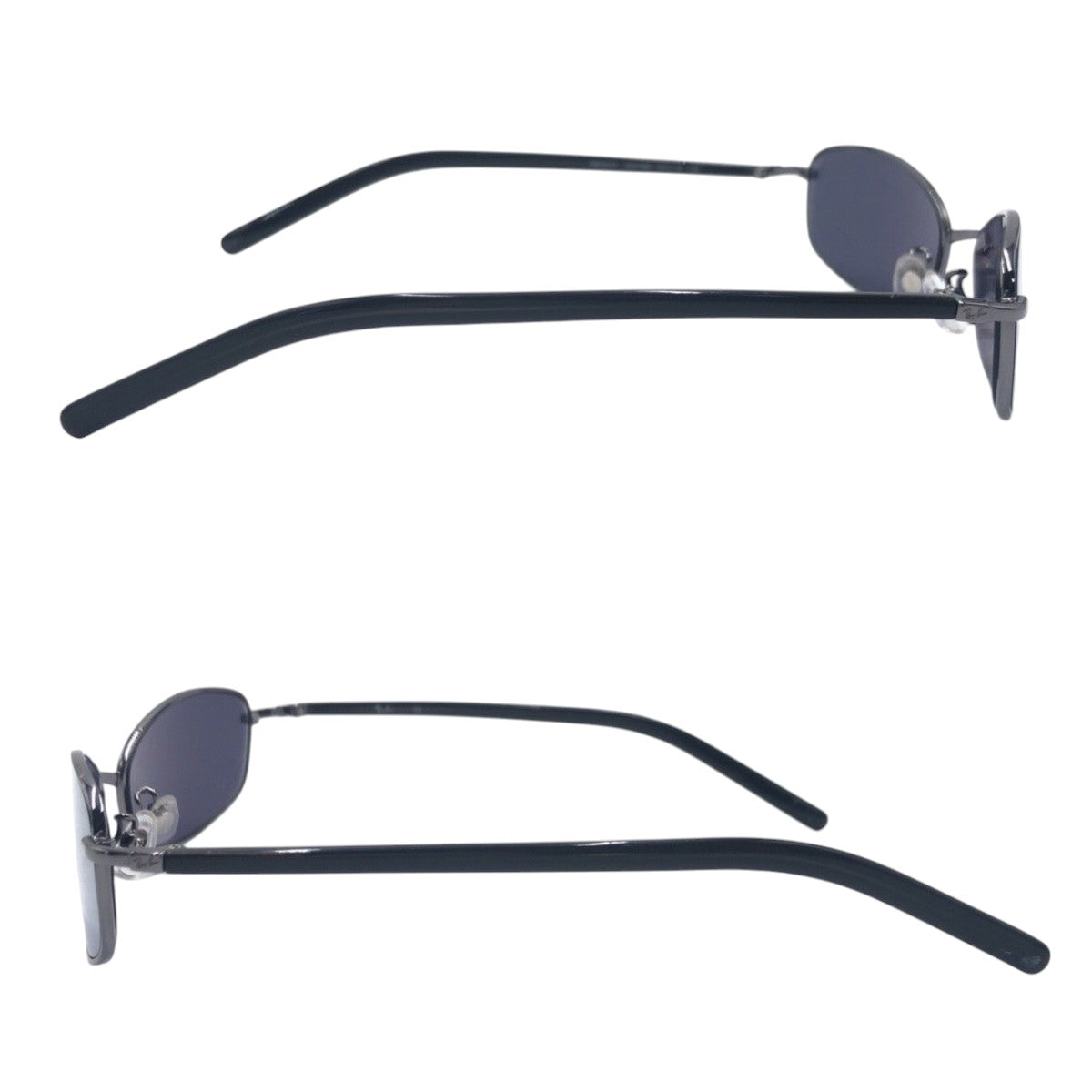 16916
Ray-Ban レイバン シルバー ブラック 黒 メタル RB3231 55□18 サングラス メガネフレーム スクエア  メンズ AB9