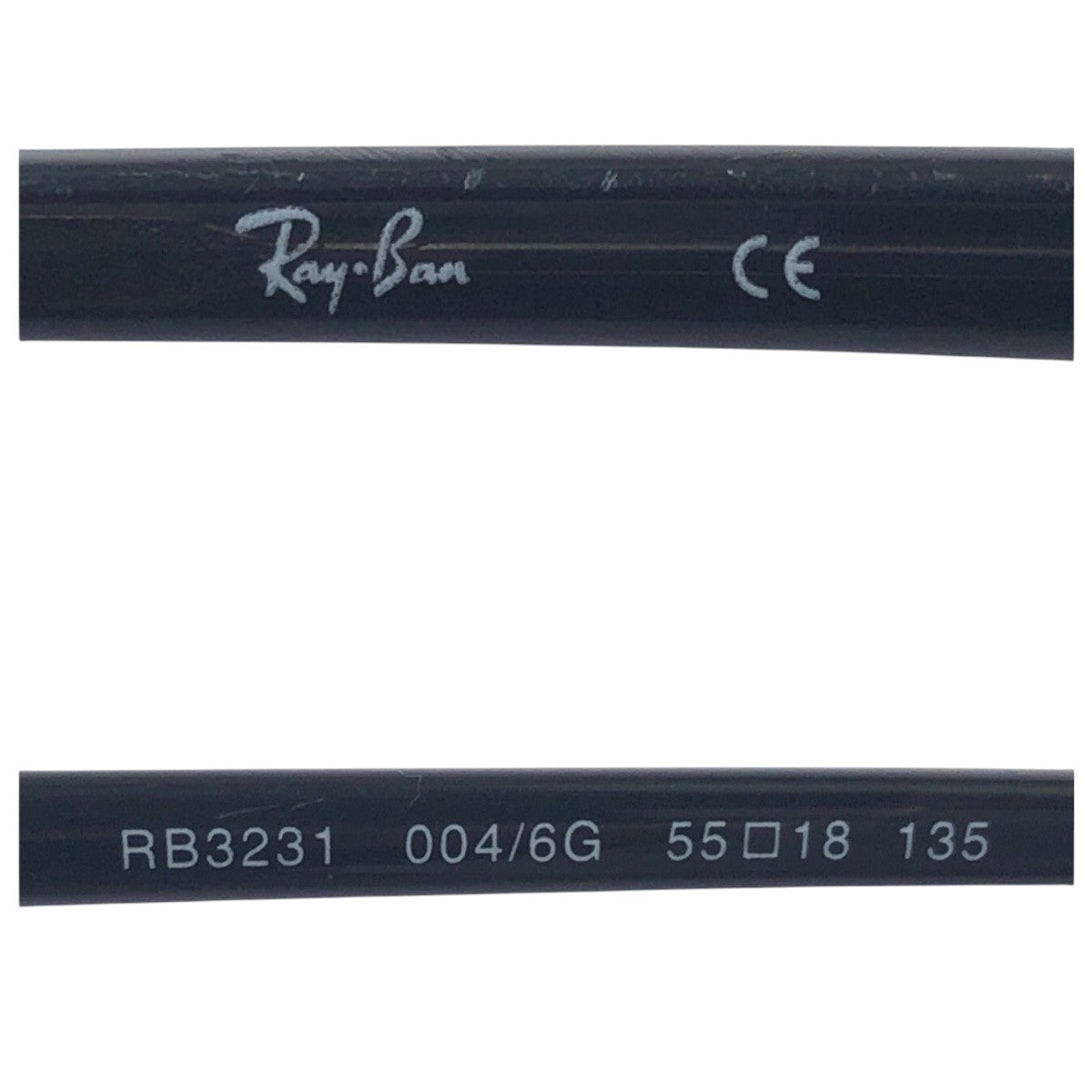 16916
Ray-Ban レイバン シルバー ブラック 黒 メタル RB3231 55□18 サングラス メガネフレーム スクエア  メンズ AB9