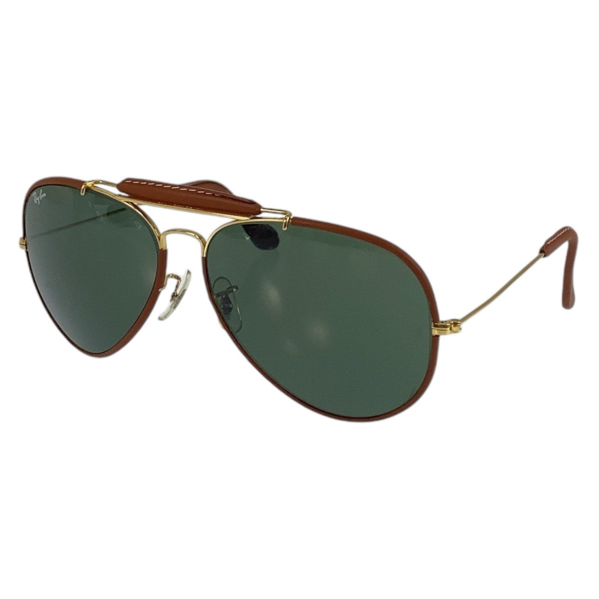 16917
Ray-Ban レイバン ヴィンテージ ボシュロム アビエーター ブラウン ゴールド金具 レザー / メタル 62◻︎14 サングラス ティアドロップ  メンズ