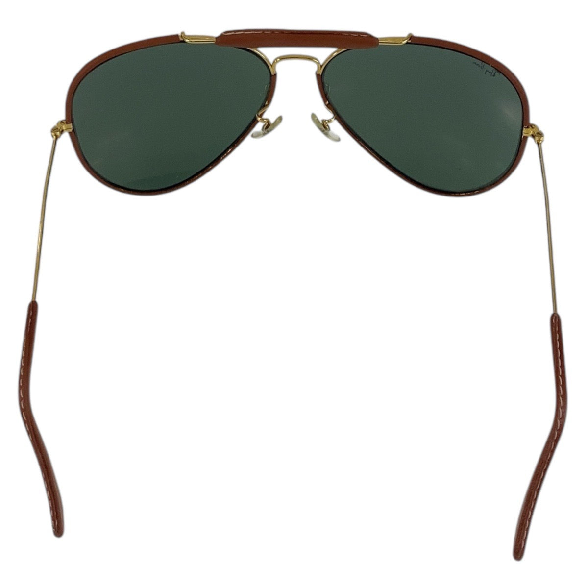 16917
Ray-Ban レイバン ヴィンテージ ボシュロム アビエーター ブラウン ゴールド金具 レザー / メタル 62◻︎14 サングラス ティアドロップ  メンズ
