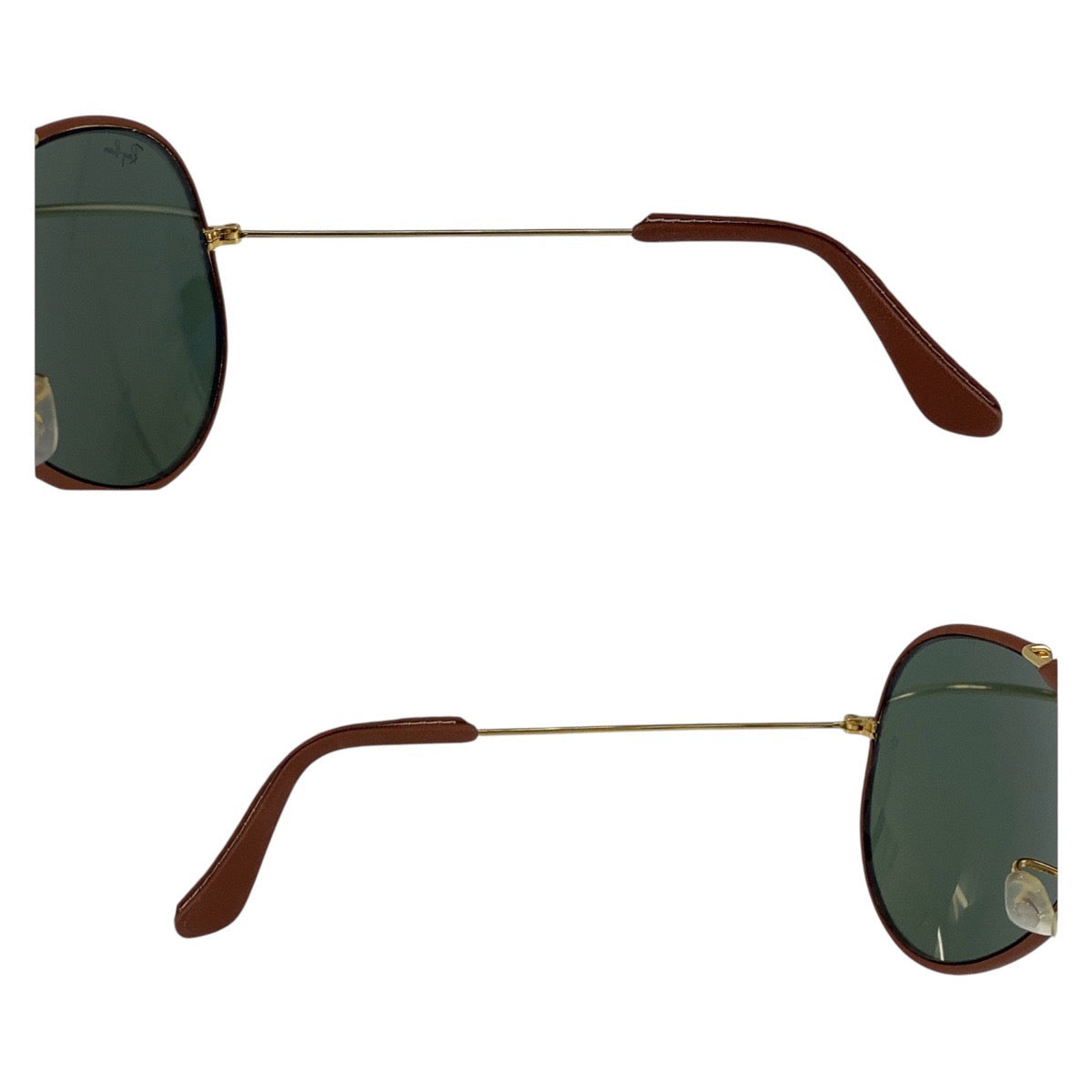 16917
Ray-Ban レイバン ヴィンテージ ボシュロム アビエーター ブラウン ゴールド金具 レザー / メタル 62◻︎14 サングラス ティアドロップ  メンズ