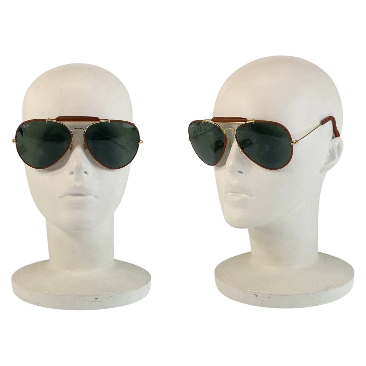 16917
Ray-Ban レイバン ヴィンテージ ボシュロム アビエーター ブラウン ゴールド金具 レザー / メタル 62◻︎14 サングラス ティアドロップ  メンズ
