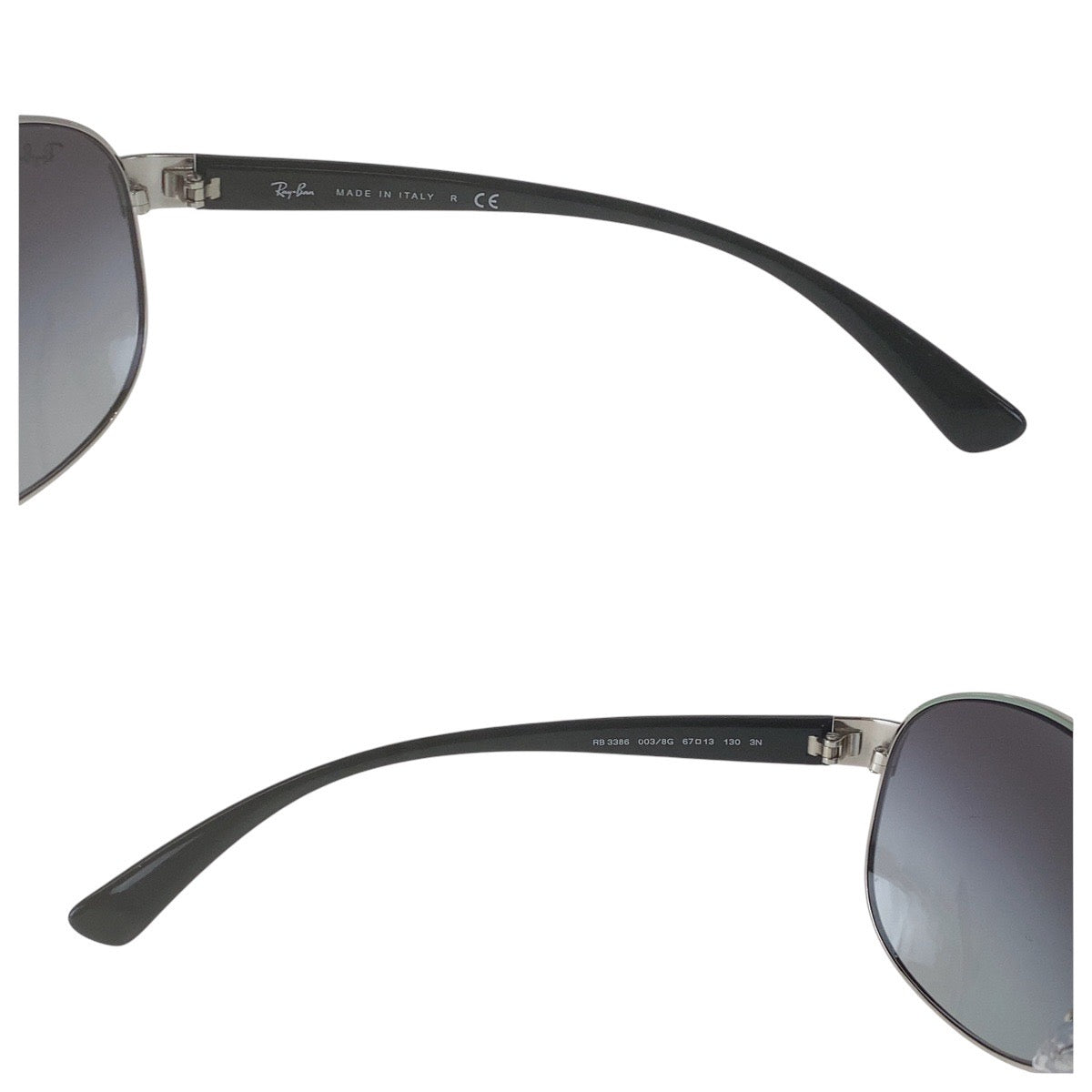 16920
Ray-Ban レイバン ブラック シルバー金具 メタル / プラスチック RB3386 003/8G 67□13 130 3N サングラス ティアドロップ  メンズ ABP7