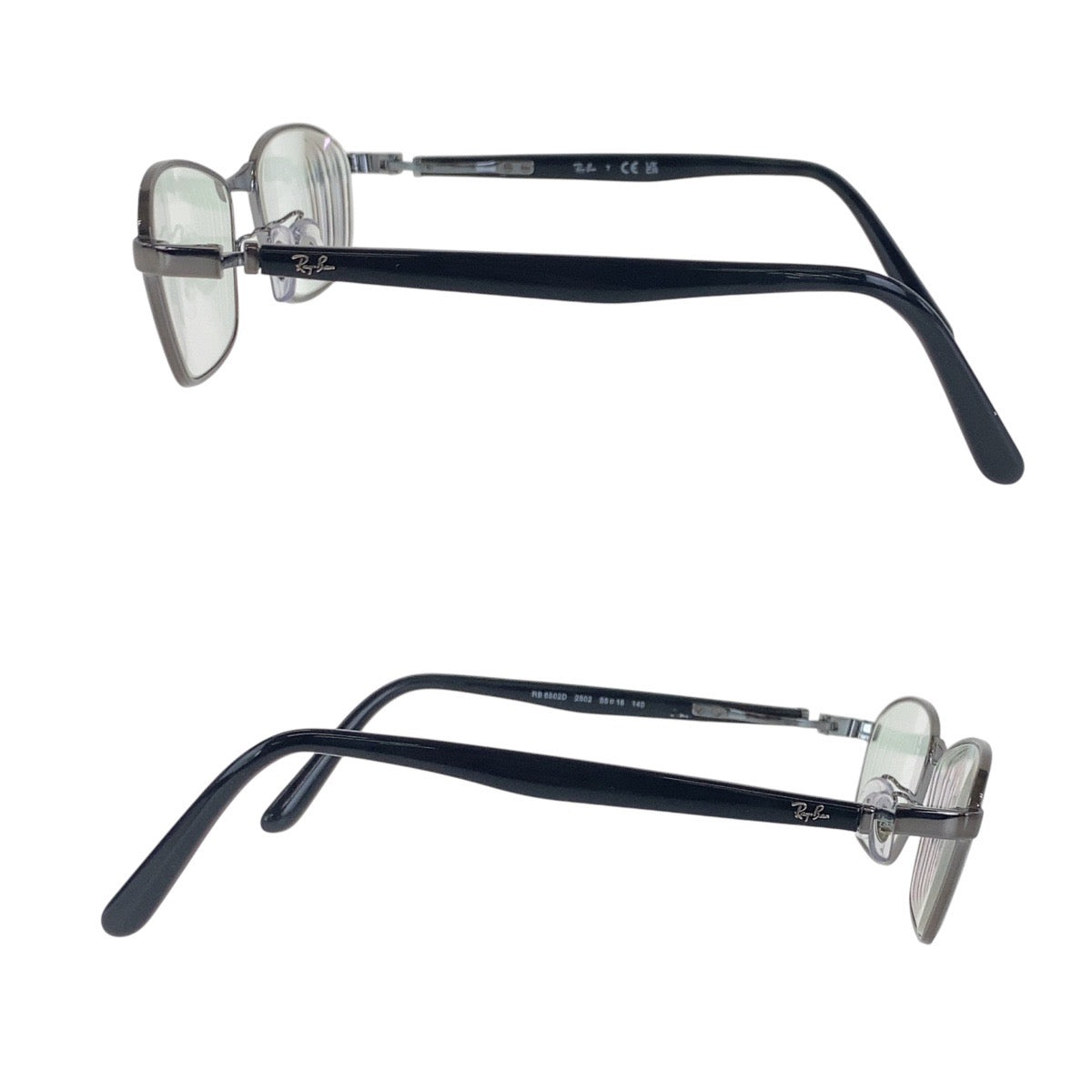 16921
Ray-Ban レイバン ブラック 黒 シルバー金具 プラスチック / ガラス RB 6502D 2502 55□16 140 メガネフレーム  メンズ ABP7