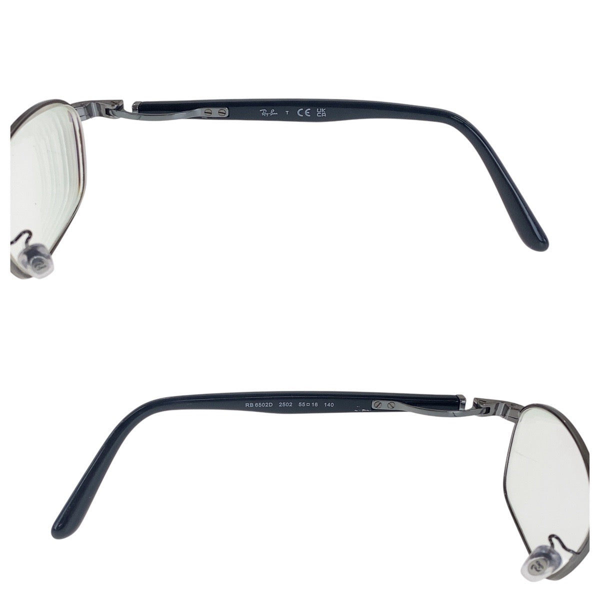 16921
Ray-Ban レイバン ブラック 黒 シルバー金具 プラスチック / ガラス RB 6502D 2502 55□16 140 メガネフレーム  メンズ ABP7