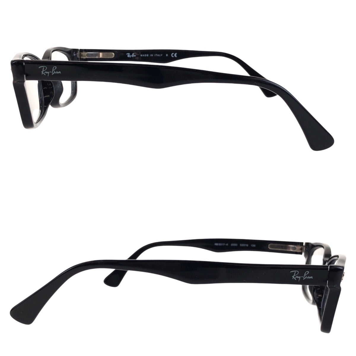 16928
Ray-Ban レイバン ブラック 黒 シルバー金具 プラスチック RB5017-A 2000 52□19 135 メガネ デモレンズ  メンズ ABP6