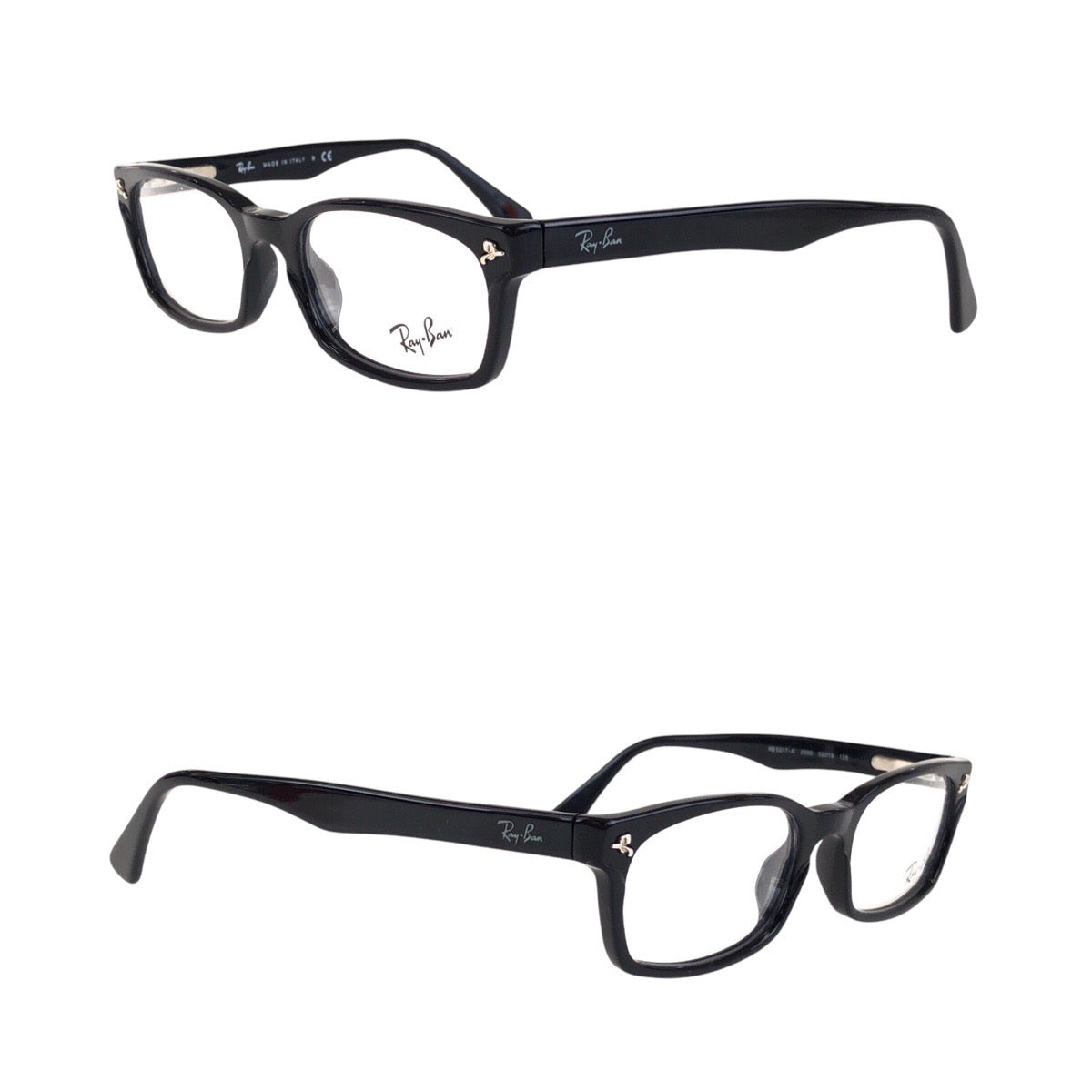 16928
Ray-Ban レイバン ブラック 黒 シルバー金具 プラスチック RB5017-A 2000 52□19 135 メガネ デモレンズ  メンズ ABP6