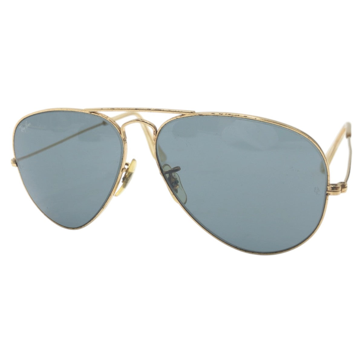 16931
Ray-Ban レイバン ヴィンテージ B&L RAY-BAN U.S.A ゴールド ブルー メタル サングラス 男女兼用 ティアドロップ  レディース AB18