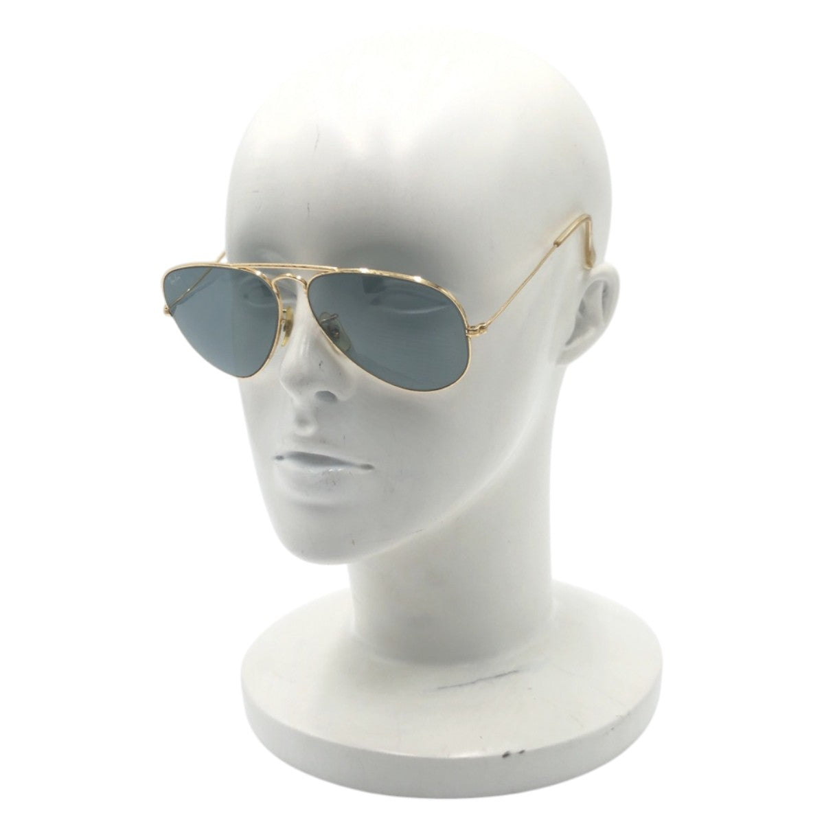 16931
Ray-Ban レイバン ヴィンテージ B&L RAY-BAN U.S.A ゴールド ブルー メタル サングラス 男女兼用 ティアドロップ  レディース AB18