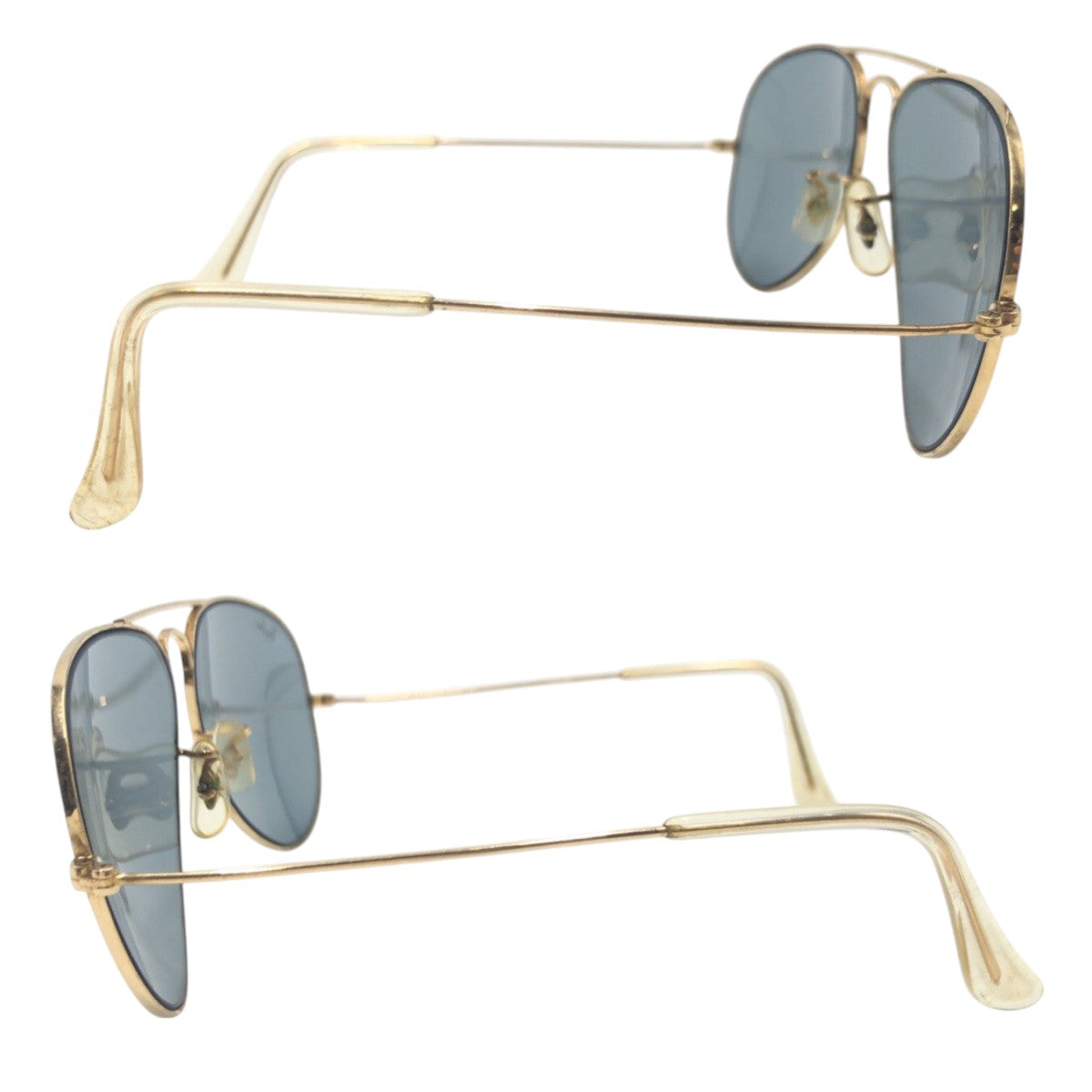 16931
Ray-Ban レイバン ヴィンテージ B&L RAY-BAN U.S.A ゴールド ブルー メタル サングラス 男女兼用 ティアドロップ  レディース AB18