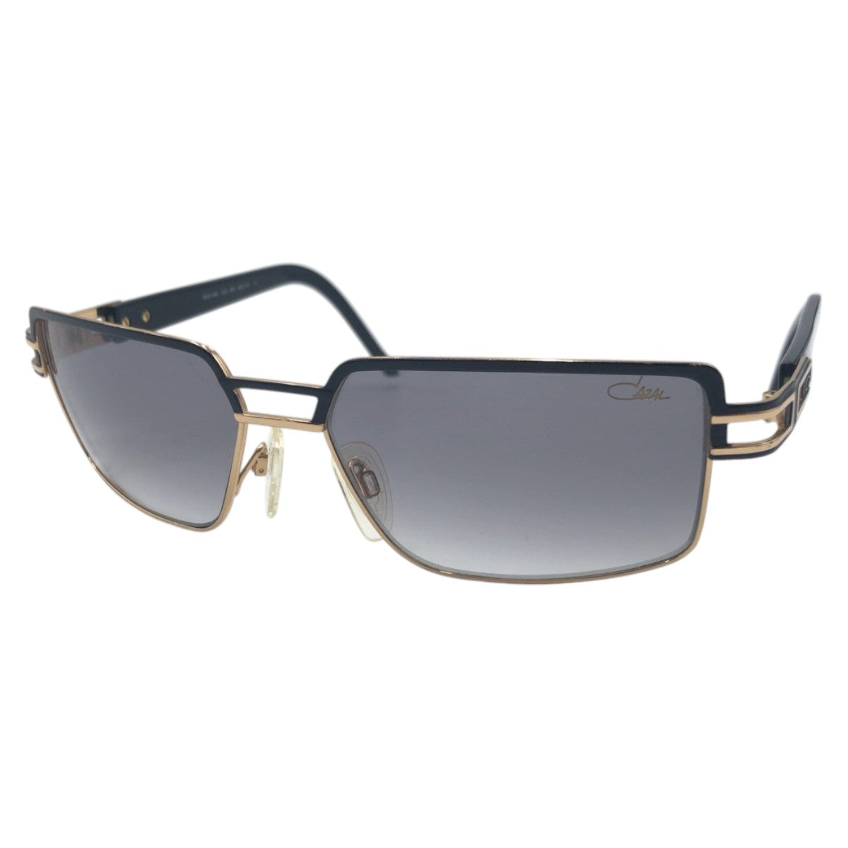 16936
CAZAL カザール ブラック 黒 ゴールド メタル COL302 59□16 135 サングラス 男女兼用 スクエア  メンズ ABP23