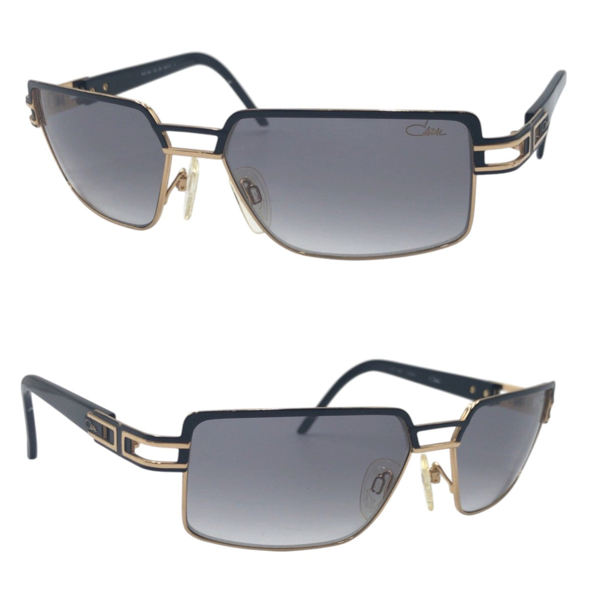 16936
CAZAL カザール ブラック 黒 ゴールド メタル COL302 59□16 135 サングラス 男女兼用 スクエア  メンズ ABP23