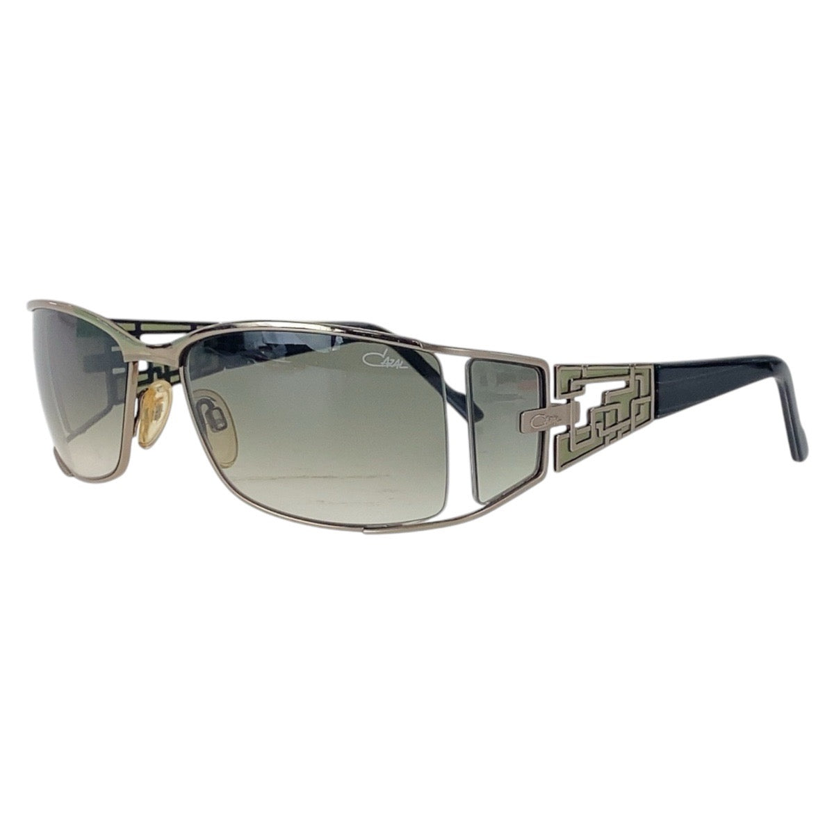 16937
CAZAL カザール ブラック 黒 シルバー金具 メタル / プラスチック 59□17 120 2 サングラス スクエア  メンズ AB18
