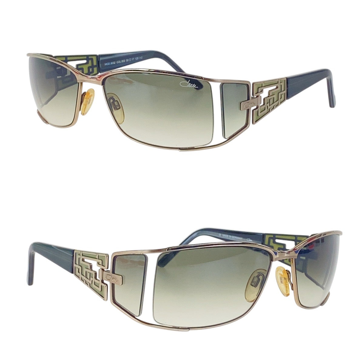 16937
CAZAL カザール ブラック 黒 シルバー金具 メタル / プラスチック 59□17 120 2 サングラス スクエア  メンズ AB18