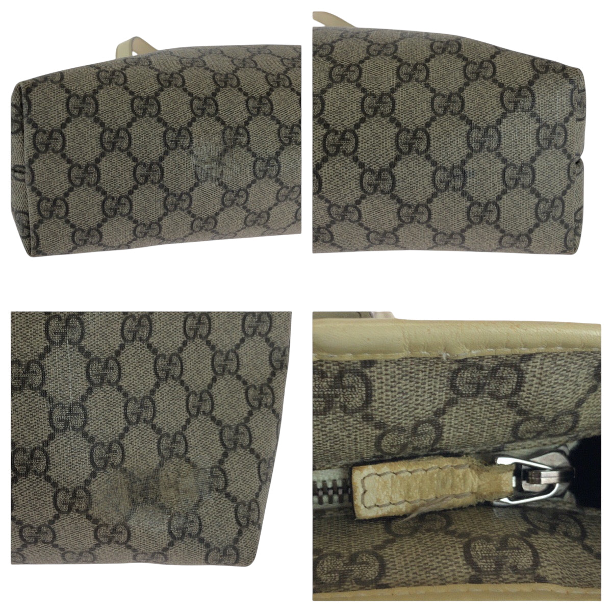 16950
GUCCI グッチ ベージュ アイボリー シルバー金具 GGスプリームキャンバス 211138 トートバッグ ショルダーバッグ  レディース AB26