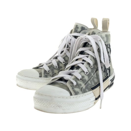 16951
Dior ディオール オブリーク ホワイト 白 ブラック ファブリック / ラバー スニーカー ハイカットスニーカー レディース ABP38