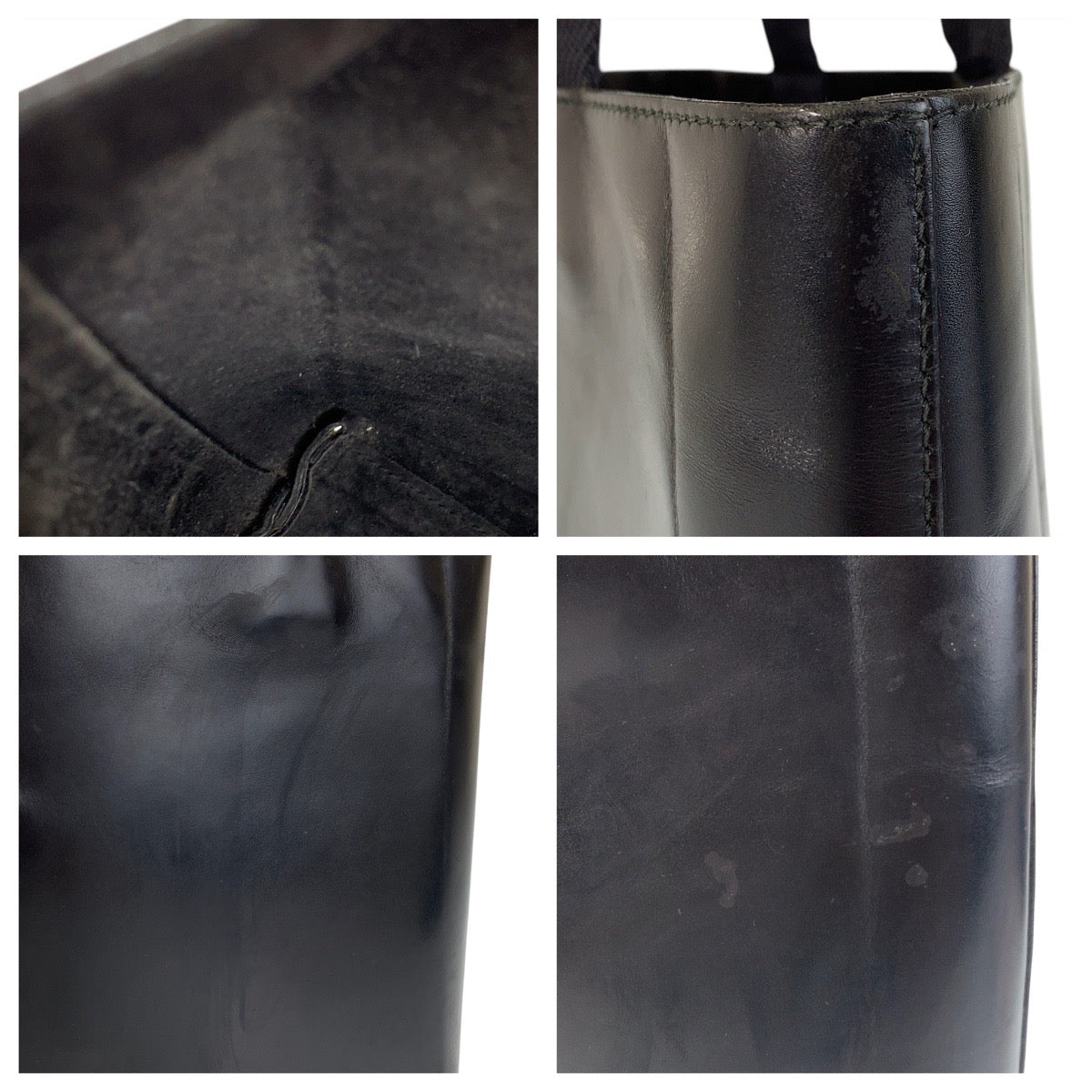 16955
PRADA プラダ ブラック 黒 レザー トートバッグ ショルダーバッグ  レディース AB22