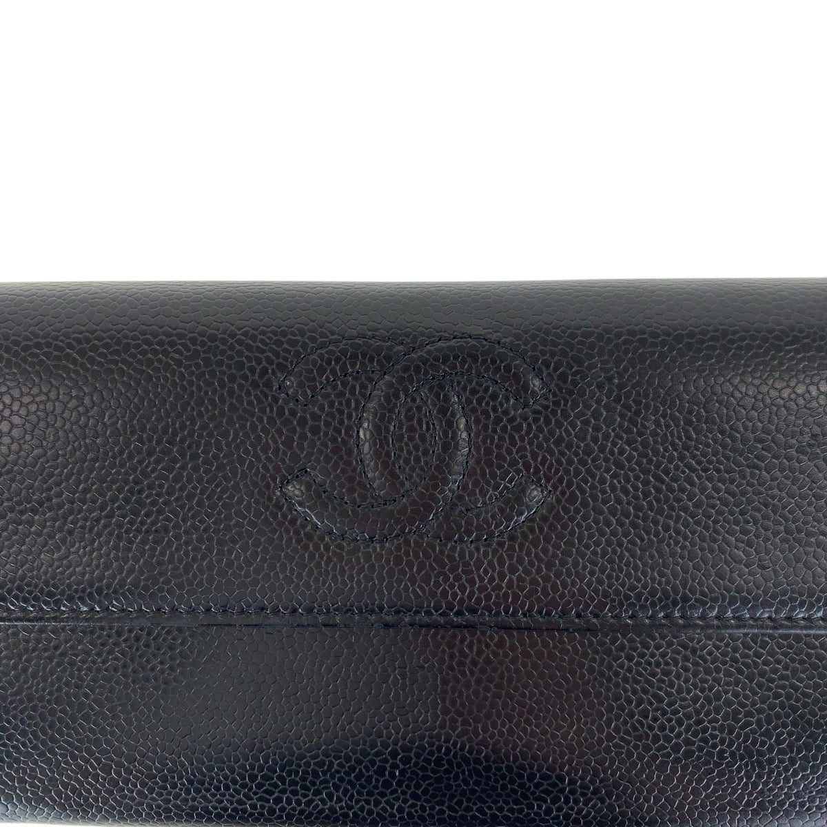 16956
CHANEL シャネル ココマーク ブラック 黒 シルバー金具 キャビアスキン 長財布 ロングウォレット 男女兼用  レディース ABP56